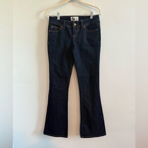 SO Y2K Dark Blue Flare Women's Jeans, size 3